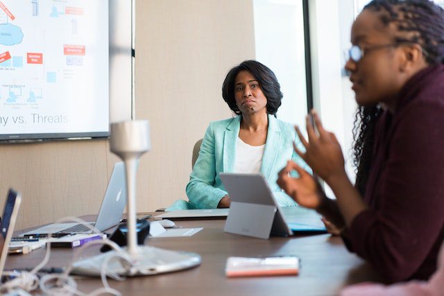 A business leader listening understanding