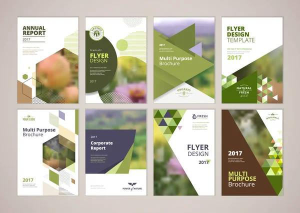 Professional business three fold flyer template, corporate brochure or cover design