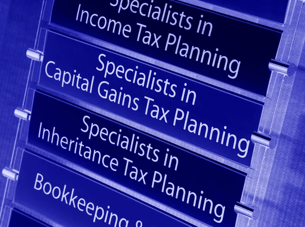 Financial services specialized in tax planning